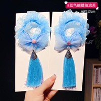 С бантиком, синий