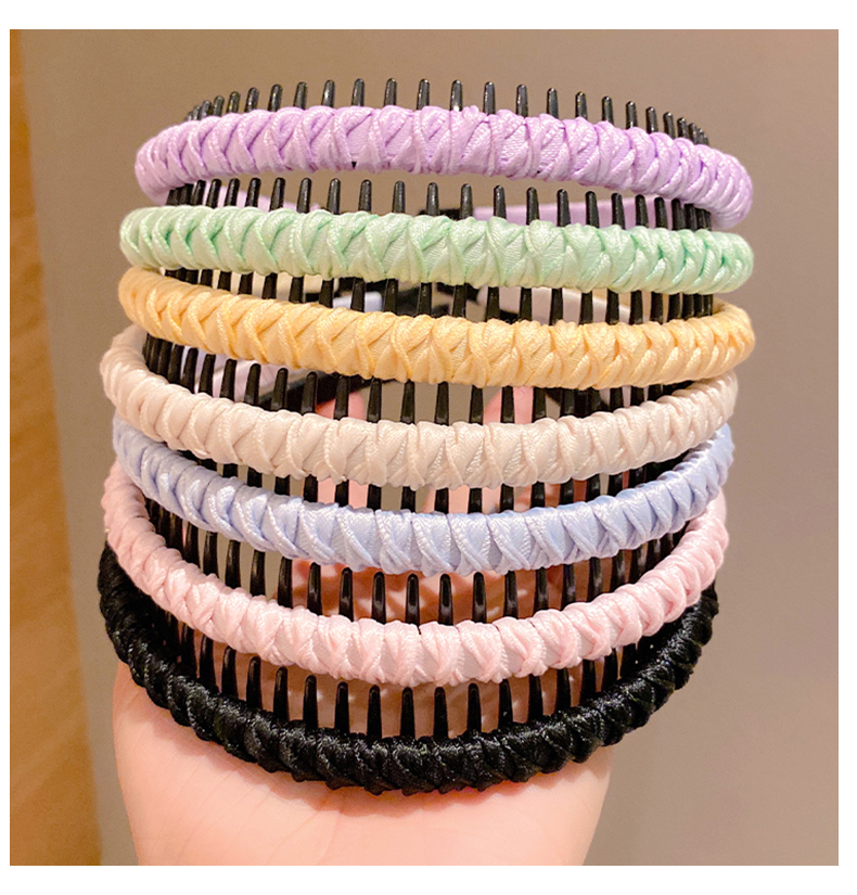 Fashion Solid Color Cloth Hair Band 1 Piece display picture 2