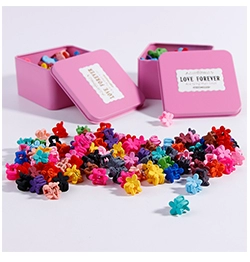 Tóc con bằng pha lê đậu khóa rhinestone kẹp tóc Hàn Quốc không làm tổn thương kẹp tóc phụ kiện cô gái tóc bện cột tóc cho bé gái