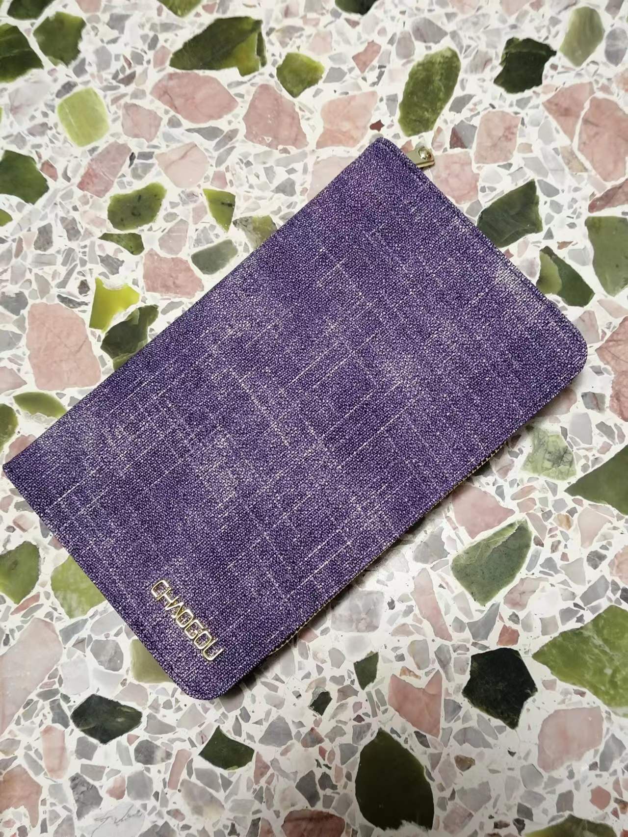 Tide Hook Ring Needle pin Package Crochet Kit Crochet Kit Crochet Hook Needle Bag Purple Zipped-Taobao