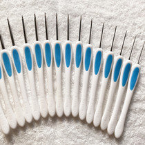 Shanghai brand crochet anti-slip soft handle Stainless steel hand knitted needle set tool sweater needle White handle