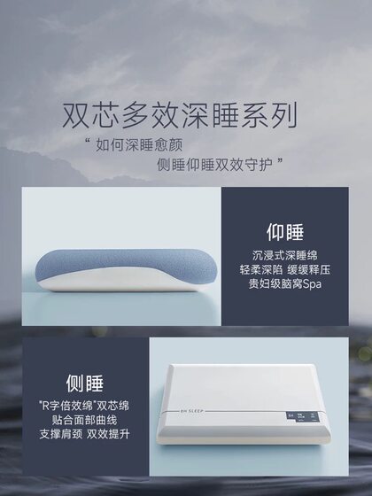 Deep Sleep Pillow Protects the Cervical Spine and Helps Sleep, New Memory Foam Pillow Core for Adults, Hotel Exclusive, Pro Official Flagship