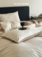 Four-Piece Jacquard Bed Set for Outside the City, Made of Pure Cotton, Suitable for All Seasons, Includes Bed Sheet, Duvet Cover, and Fitted Sheet, with a Light Luxury and High-End Feel