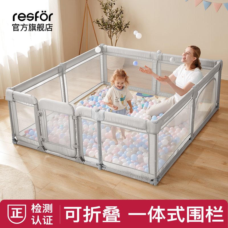 Baby Playpen with Door, Children's Indoor Climbing Mat, Protective Fence, Home Safety Toddler Fence