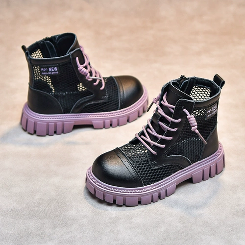 Martens, весенний осенний детский наряд маленькой принцессы, летние дышащие короткие сапоги, детские ботинки, 2023 года