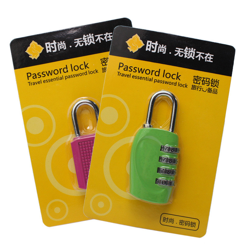 Four-digit password lock luggage lock gym luggage lock suitcase 4-digit mini password padlock non-customs lock