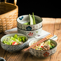 Creative Japanese style 5 5 inch bowl Ceramic bowl Household ramen bowl Bantam bowl tableware set Large rice bowl eating bowl