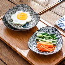 Shaped creative small plate Japanese tableware Bone plate vegetable plate Ceramic household breakfast sushi plate Snack plate