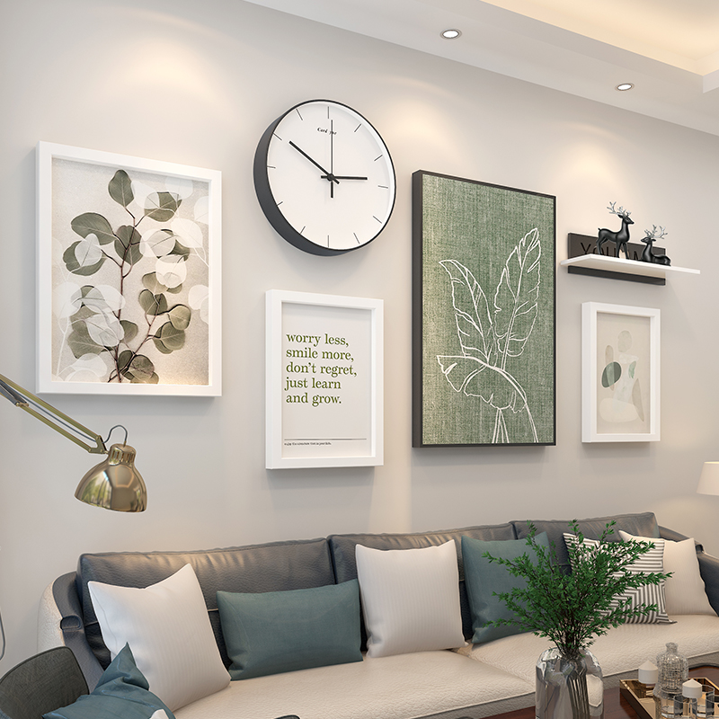 Nordic Style Living Room Dining Room Dining Room Dining Hall Decoration Painting Modern Minimalist Sofa Background Wall Hanging Painting Bedroom Light Lavish Wall Painting