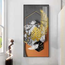 Home entrance decorative painting vertical abstract hanging painting corridor aisle end mural living room light luxury background wall painting