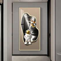Light and luxurious entrance to the house Decorative Painting Corridor Aisle Background Wall Painting Hanging Painting Creative Astronaut Living Room Fresco Hanging Wall