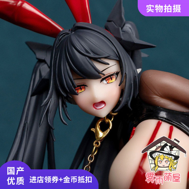 Regensburg Bunny Girl Regina Figure with Double Ponytails Anime Beautiful Girl 2D Game Gk Model Wholesale
