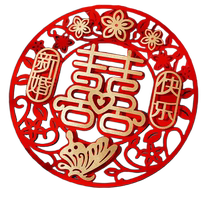 Happy Character Wedding Special Suit WORD STICKER PAPER WEDDING HOUSE ARRANGEMENT DECORATION WEDDING GATE BEDROOM DOOR STICKER SUPPLIES BIG ALL THE TIME