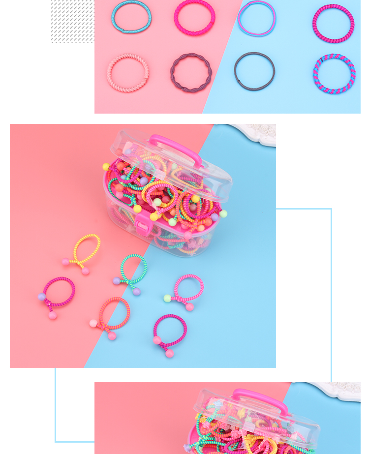 Trẻ em buộc tóc cô gái tiara bé đầu dây tóc vòng trẻ em dây cao su dây tóc không làm tổn thương tóc đơn giản và đáng yêu - Phụ kiện tóc dây cột tóc scrunchies