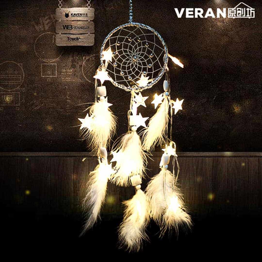 Creative Birthday Present Goddess Wind Bells Light Catching Dreamnet Home Decoration Pendant Hanging for small night light Lantern Carnivals