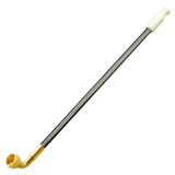 汉匠 Мужская длинная старомодная медная курительная трубка ручной работы из нефрита