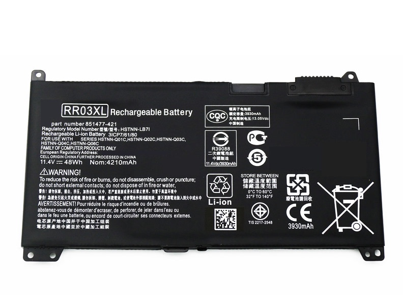Suitable for Hp Probook 430 440 450 455 470 G4 Mt20 Rr03Xl Laptop Battery