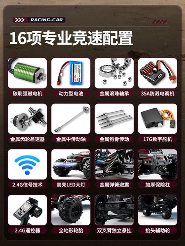 Бесколлекторный профессиональный полноприводный высокоскоростной гоночный автомобиль для взрослых, игрушка для мальчиков, дистанционное управление, подарок на день рождения