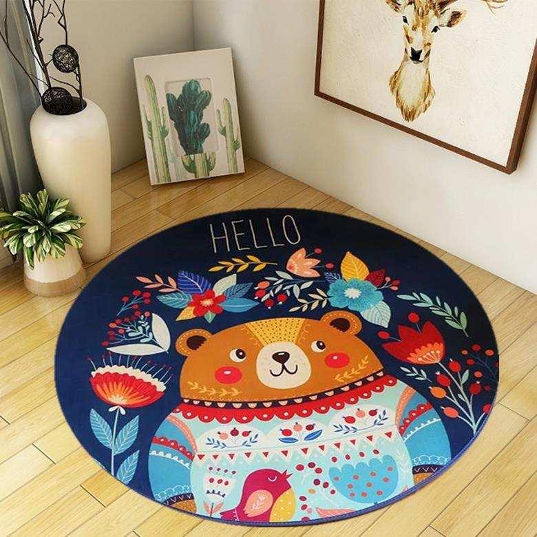round childrens room modern minimalist
