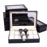 CLOCK WATCHES JEWELRY BOXES CASE Leather Watch Box Case