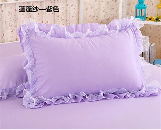 Kiểu dáng công chúa bằng vải ren ren gối bông đơn gối hơi cao cấp