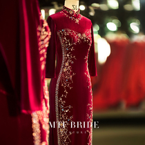 Mantingfang (flying Firefly) mother cheongsam 2021 new high-end wedding velvet dress wedding dress