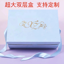 Companion gift box Eurostyle oversize double bridesmaid wedding Back to gift Sugar Box Birthday Baby Full Moon Gift Box