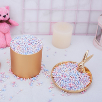 Net Red Fumbling Inins Foam Balls Small Grain Gift Gift Box Padding Trim 10g Seven colorful Slime Teenage Hearts