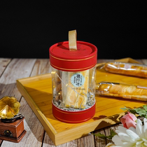 2022 New Baking Packaging Round Box Biscuit pastry Birthday Packaging Plastic PVC Transparent Box Red