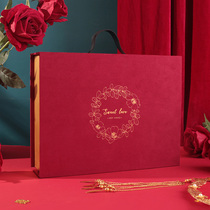 Companion gift Festive Sugar Box Children Bridesmaid Gift Box Empty Box Ins Wind Wedding Gift Box Mesh Red Shivering box