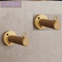 Clothing Store Hook Upper Wall Hanging Show Rack Childrens Clothing Store Decoration Front Hanging Hanger Solid Wood Retro Hanger Rod