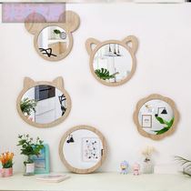 Toilet Wall Adornment Pendant Kindergarten Cartoon Toilet Mirror Handwashing Pool With Wall Bathroom Mirror Childrens Room