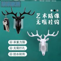 Antlers American Home Decoration Hook Wall Shelf Wall-mounted Creative Wall Personality Deer Head Wall Key Shelf