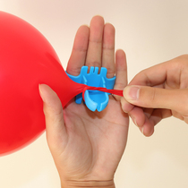 Creative birthday party arrangement supplies latex balloon fast Knotter lazy tie balloon props do not hurt hands