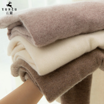 Semi-high neck cashmere sweater womens pullover short 2021 autumn and winter new solid color loose knitted bottoming sweater cashmere sweater