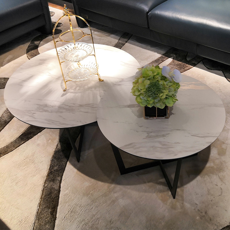 Chi Hua Shi City dining room with 1611 simple round tea table TV cabinet corner table table dining chair