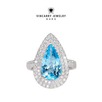 18k gold sapphire ring exquisite gift