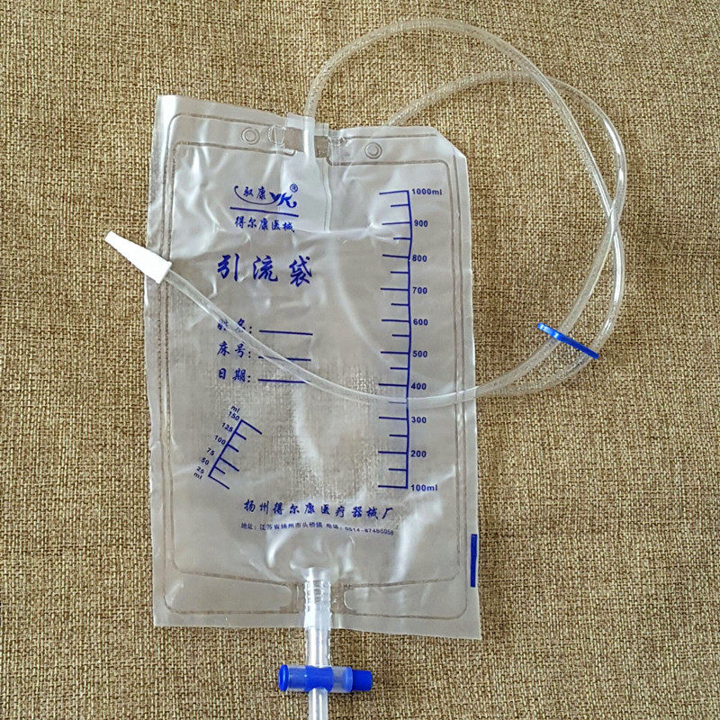 Lukon disposable use of drainage bag guide urine bag tube length 1 1 m Anti-countercurrent urine bag 1000ml-Taobao