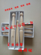 Solid Wood pedicure stick foot massage stick foot massage stick point Pen foot acupoint massager send point map