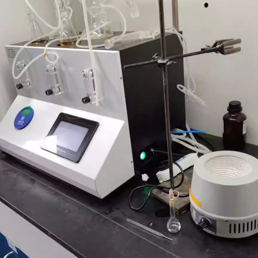 氨氮自动蒸馏仪500ml全玻璃蒸馏器蒸馏装置二氧化硫蒸馏仪食品中