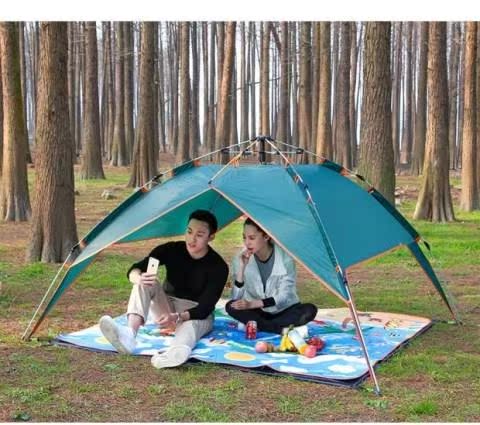 Ngoài trời chống gió 3-4 người lều gia đình tự động dày lên ấm áp cắm trại mưa 2 người nhà không gian rộng lớn hoang dã - Lều / mái hiên / phụ kiện lều lều du lịch