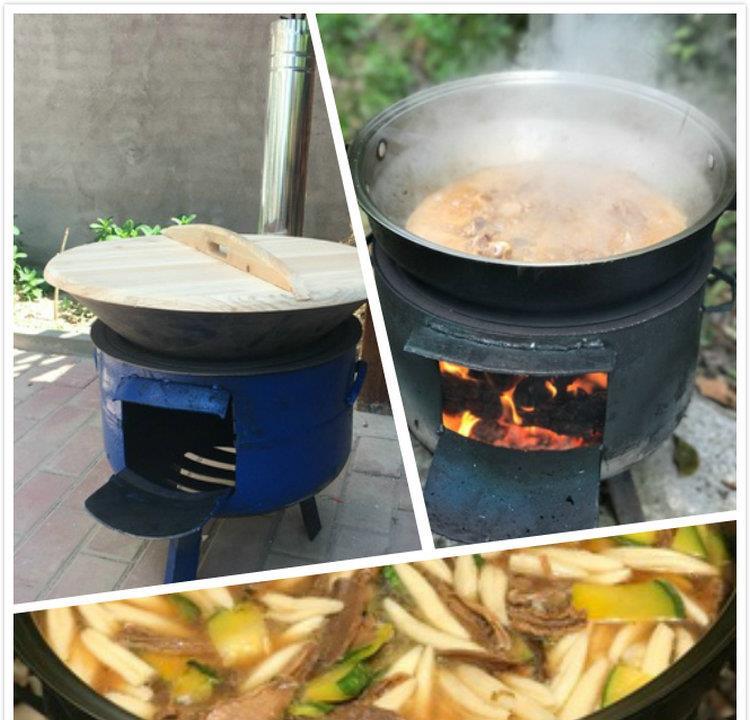Bếp lửa phù hợp nhà đốt củi trong nhà bếp đa năng - Bếp lò / bộ đồ ăn / đồ nướng dã ngoại bếp bbq ngoài trời