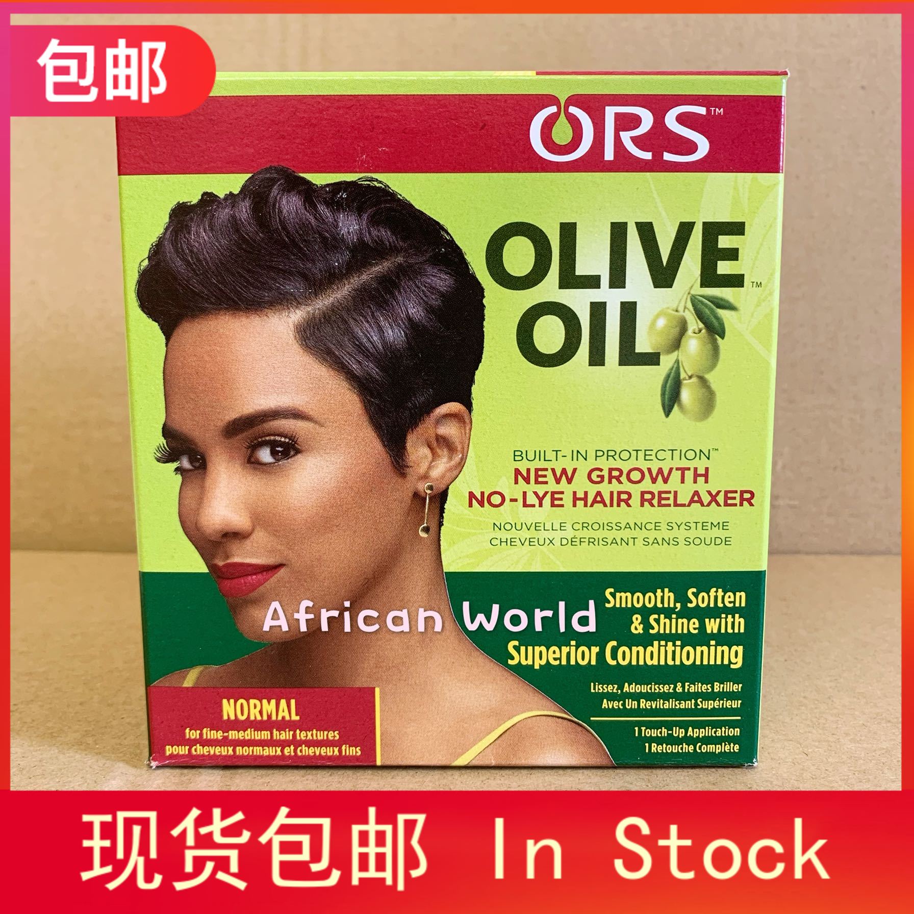 Or Olive Oil New Growth No-Lye Normal Hair Relaxer