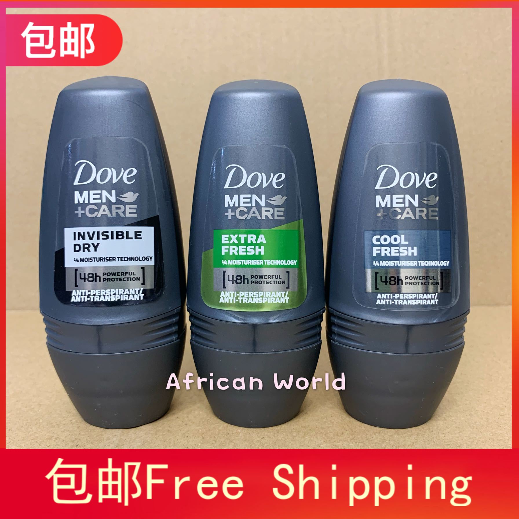 Dove Deodorant Roll On Dauphine male and female axillary antiperspirant antiperspirant dew Wallet fluid 50ml