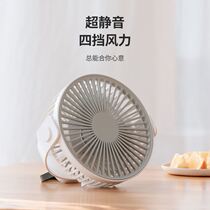 Remote control USB small fan Mini student Dormitory Bed Office Desktop Dormitory Low Noise Student Electric Fan