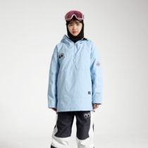 Snowboard clothing AK457 baby blue windproof waterproof thickened double board ski jacket for men and women lovers