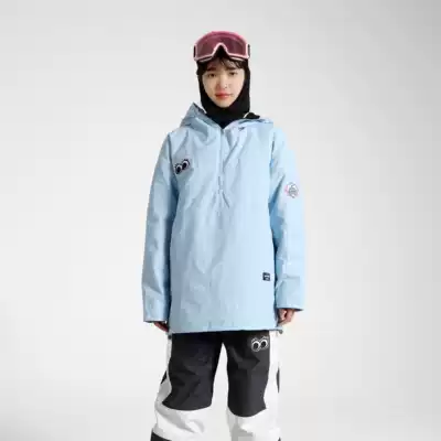 Snowboard suit AK457 baby blue windproof waterproof padded double board ski jacket for men and women couples
