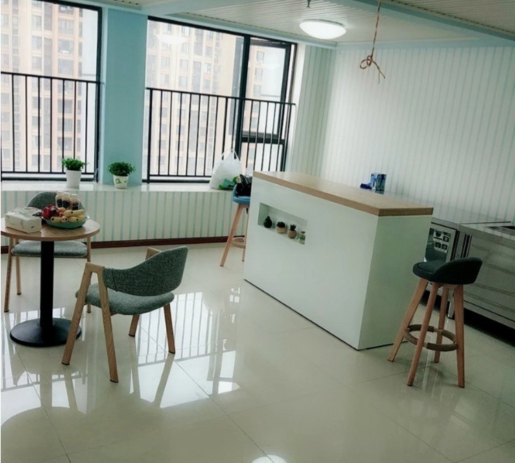 Nhân viên thu ngân nền tảng sắt rèn cửa hàng thanh bàn góc tủ nhỏ cửa hàng Bắc Âu phụ nữ vách ngăn rượu nội thất studio - Nội thất siêu thị