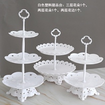 Fruit rack layout table pastry wedding American snack shelf afternoon tea fashion European ornaments fruit plate shaped