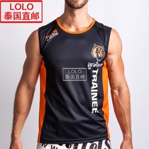 Thai Imports Tiger Tiger Speed Dry Sport Boxing Thai Boxing Fitness Outdoor Short Sleeve T-shirt Vest